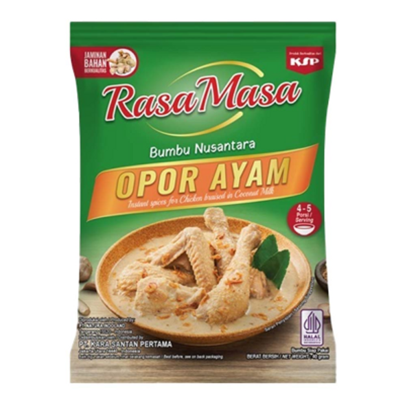 Rasa Masa Nusantara Bumbu Opor Ayam - Chicken Opor Seasoning, @40g (2 Sachets) Rasa Masa Nusantara Bumbu Opor Ayam - Chicken Opor Seasoning, @40g (2 Sachets)