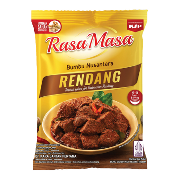 Rasa Masa Nusantara Bumbu Rendang - Rendang Seasoning, 50g Rasa Masa Nusantara Bumbu Rendang - Rendang Seasoning, 50g