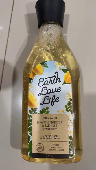 Earth Love Life Javanese Moringa & Balinese Starfruit Body Wash, 250ml