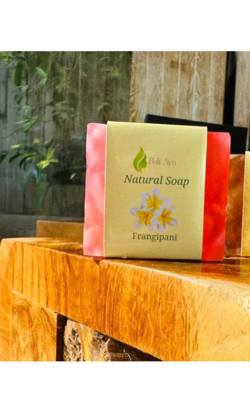 Bali Ayu Nature Natural Soap Texture / Aromatherapy Soap (Frangipani), 50g