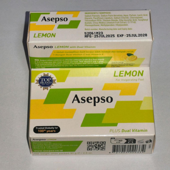 Asepso Lemon Bar Soap, 80gr