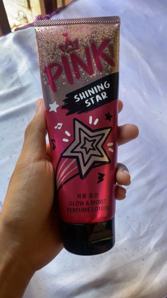 Pink Skin Shining Star Glow & Moist Perfume Body Serum, 180ml