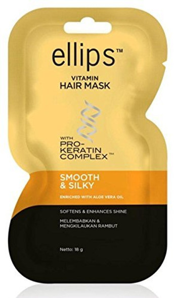 Ellips Hair Mask (Pro Keratin) - Smooth & Silky, 18 Gram (Pack of 10)