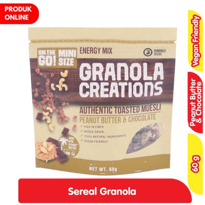 Hundred Seeds Chocolate & Banana Granola Cereal Pouch, 60gr