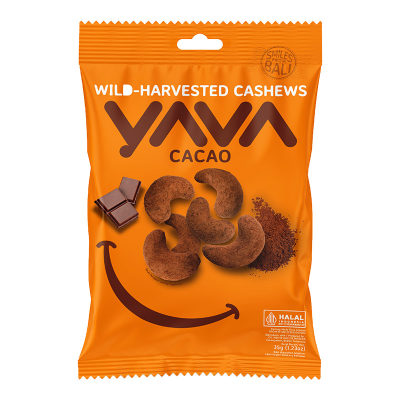 Yava Cashew Nuts Wild-Harvested Cacao, 35gr