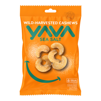 Yava Wild-Harvested Sea Salt Cashews, 35gr