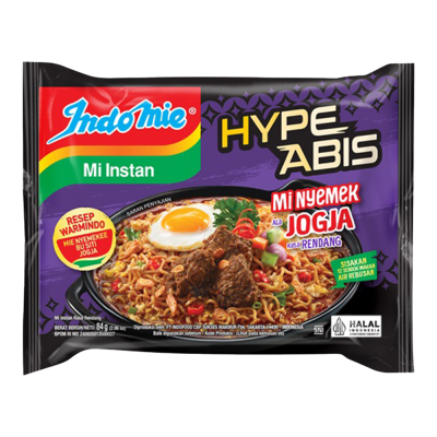 Indomie Hype Abis Instant Noodles Nyemek Jogja Rendang, 84g (5pcs)