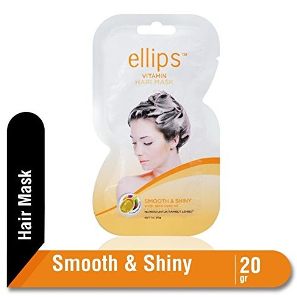 Ellips Hair Mask - Smooth & Shiny, 20 Gram (Pack of 10)