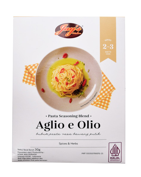 Jay's Pasta Seasoning Aglio Olio, 30gr