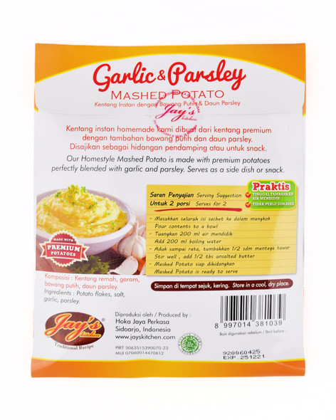Jay's Mashed Potato Garlic Parsley, 45gr