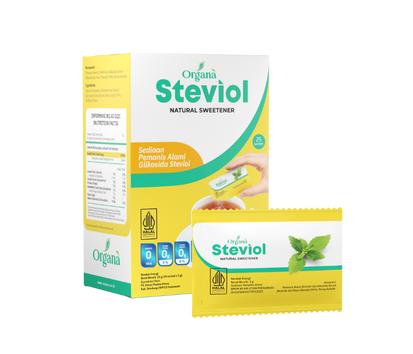 Organa Steviol Natural Sweetener, 32.5gr (@1.3gr x 25ct)