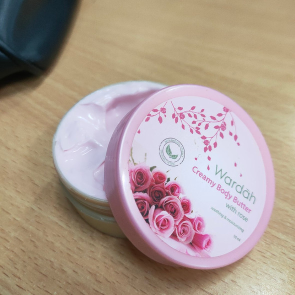 Wardah Creamy Body Butter With Rose, 50ml