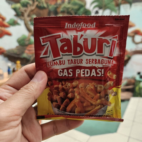 Indofood Taburi Bumbu Tabur Serbaguna Gas Pedas (All-Purpose Seasoning Sprinkles), 25gr