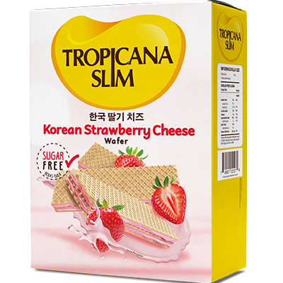 Tropicana Slim Wafer Korean Strawberry Cheese, 100gr