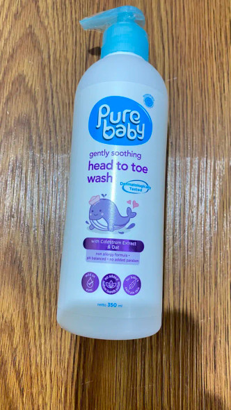 Pure Baby Happy Time Baby Shampoo & Bath Pump, 350ml