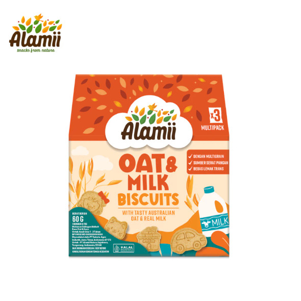 Alamii Oat & Milk Biscuits, 60gr