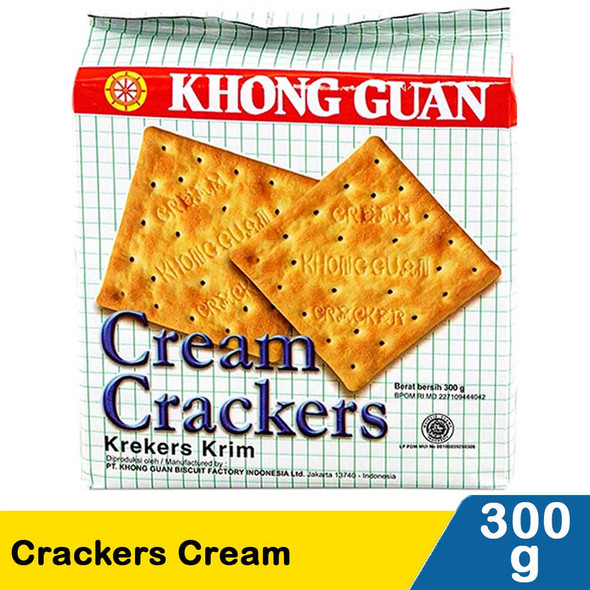 Khong Guan Crackers Cream, 300 gr