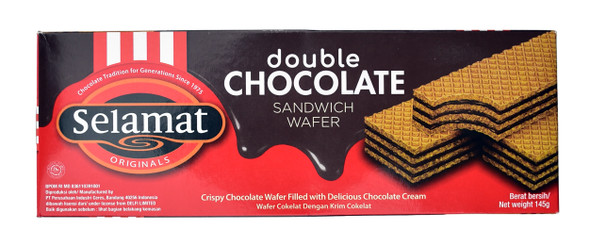 Selamat Wafer Double Chocolate, 145gr