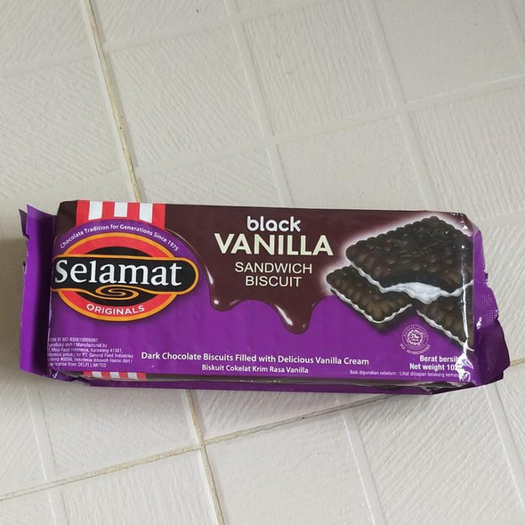 Selamat Biscuit Black Vanilla, 88gr