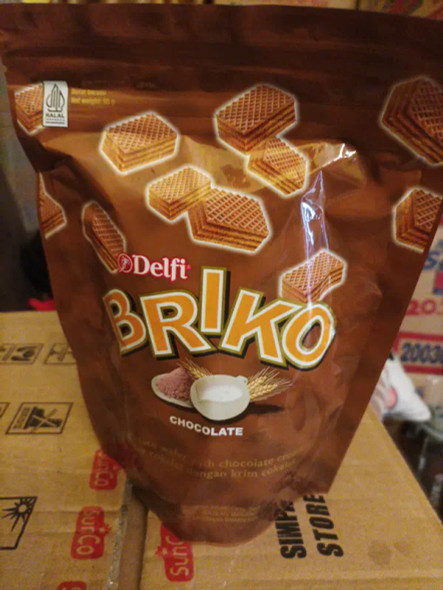 Delfi Briko Chocolate Wafers, 95gr