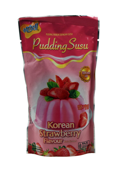 Nutrijell Korean Strawberry Milk Pudding, 145gr