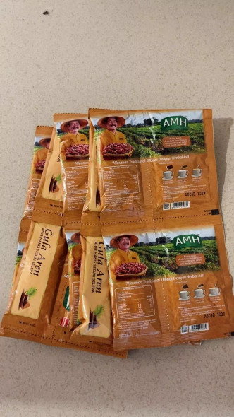 AMH Herbal Red Ginger Palm Sugar, 200gr (@20gr x 10ct)