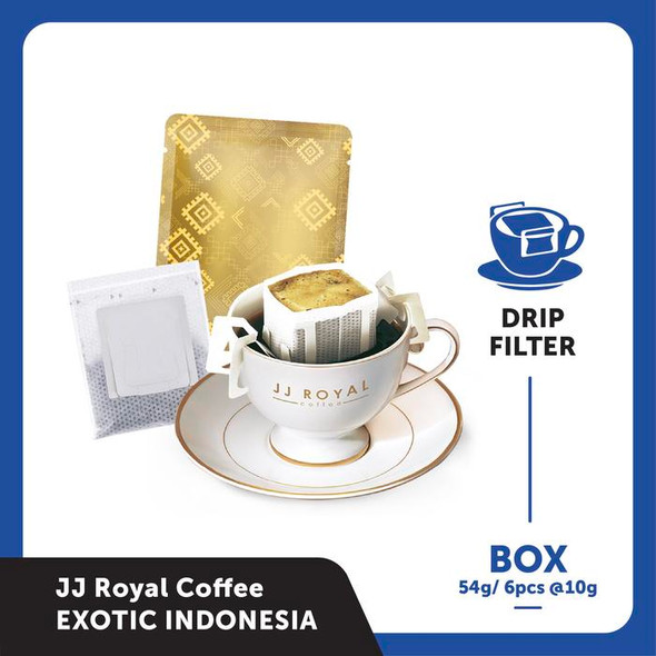 JJ Royal Coffee Exotic Indonesia Assorted Drip Filter, 54gr