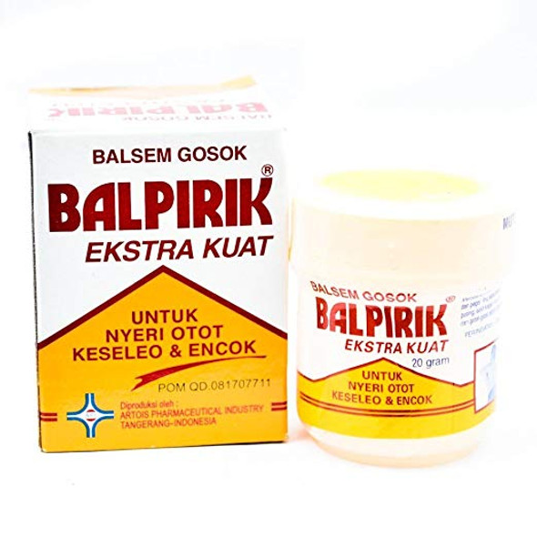 Balpirik Ekstra kuat Kuning (Yellow Balm), 20 Gram