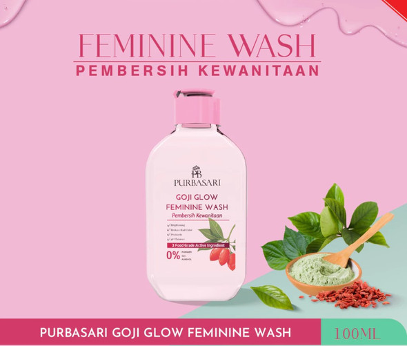 Purbasari Goji Glow Feminine Wash, 100 ml