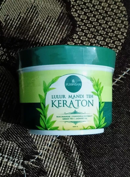 Purbasari Lulur Mandi Teh Keraton - Keraton Tea Bath Scrub, 100g