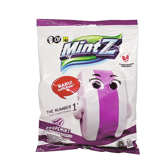 Mintz Chewy Candy Cherrymint, 99 Gram - Javanese Taste