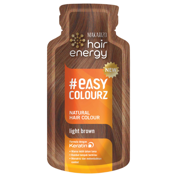 Makarizo Hair Energy Easy Colourz Hair Color Light Brown, 26ml