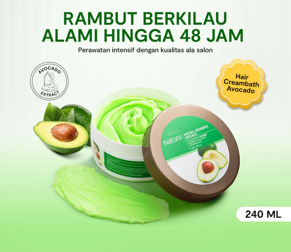 Putri Natural Creambath Avocado, 240 ml