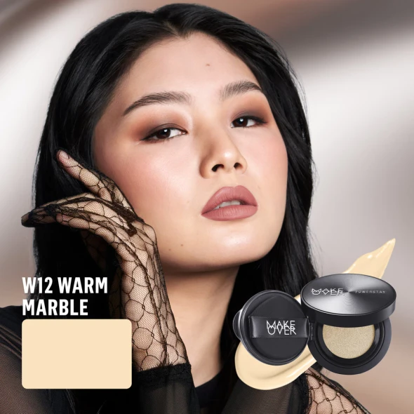 MAKE OVER Powerstay Sync Matte Cushion W12 Warm Marble, 12gr