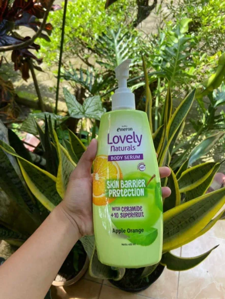 Emeron Lovely Naturals Body Serum Skin Barrier Protection Apple Orange, 400ml