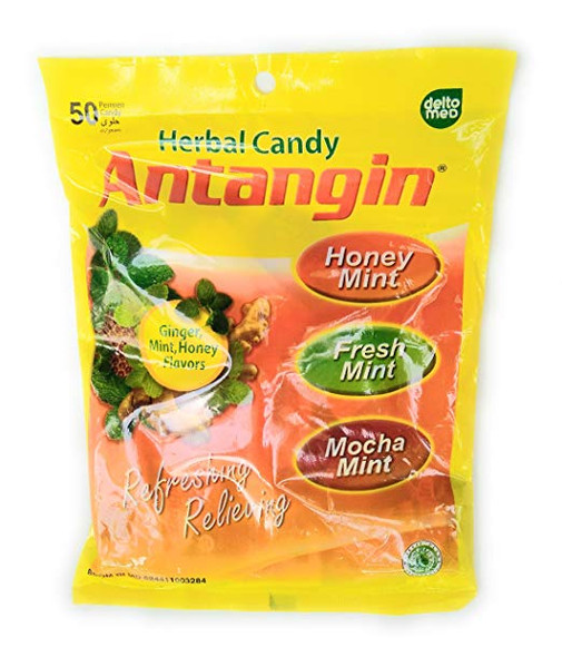 Antangin Herbal Asorted Candy (Ginger, Mint and Honey), 100 Gram