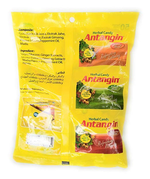 Antangin Herbal Asorted Candy (Ginger, Mint and Honey), 100 Gram