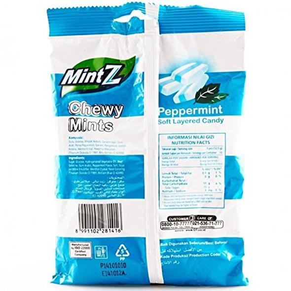 Mintz Chewy Candy Peppermint, 115 Gram