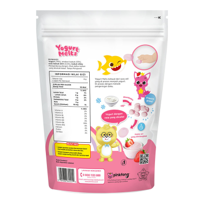 Promina Yogurt Melts Baby Snack Strawberry Flavor, 8gr (Pack of 3)