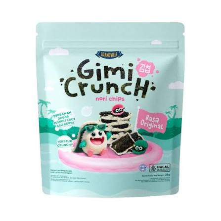 Grandville GimiCrunch Nori Chips Original, 25gr
