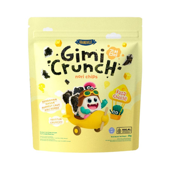 Grandville GimiCrunch Nori Chips Cheese, 25gr