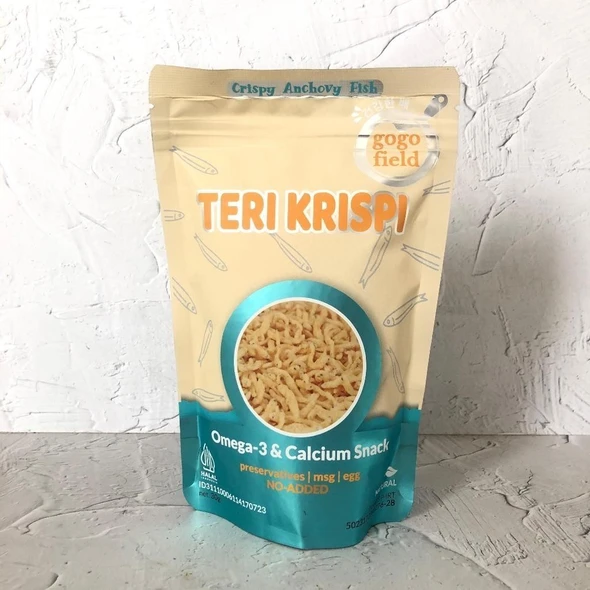 Gogofield Crispy Anchovies Non-MSG Original (Teri Krispi Original), 30gr