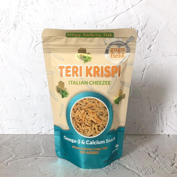 Gogofield Crispy Anchovies Non Msg Italian Cheezee (Teri Krispi), 30gr