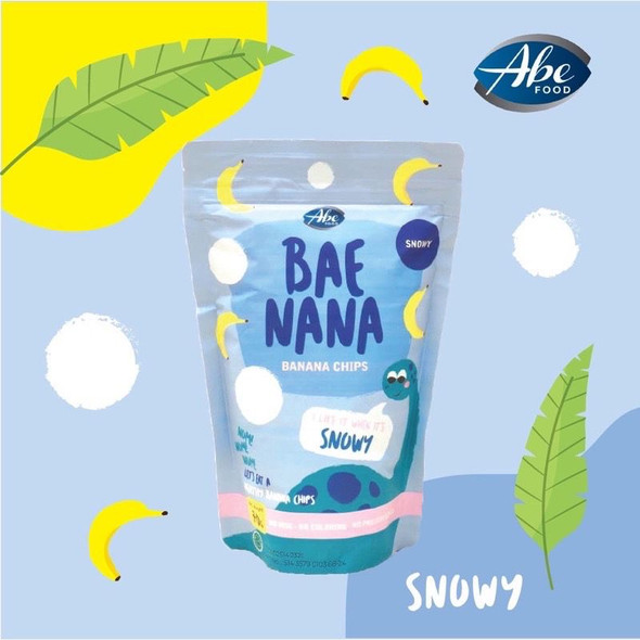 Abe Food Baenana Banana Chips Snowy, 70gr