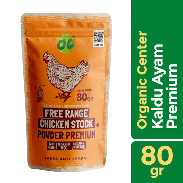 Organic Center Kaldu Ayam Premium (Chicken Broth), 80gr