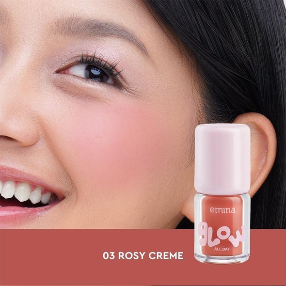 Emina Glow All Day Liquid Blush 03 Rosy Creme, 2.5g