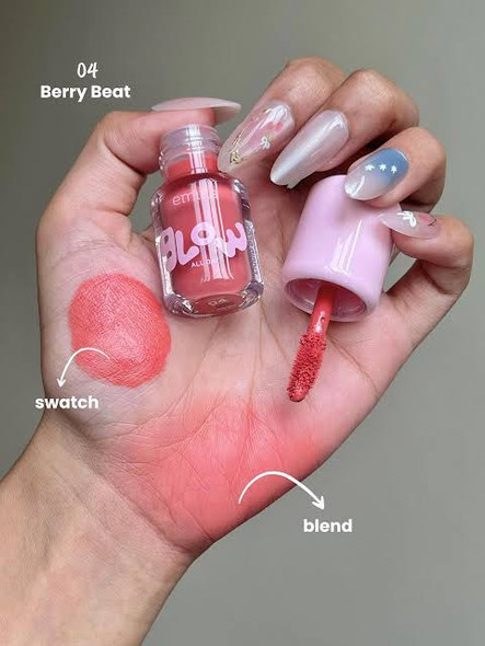 Emina Glow All Day Liquid Blush 04 Berry Beat, 2.5g