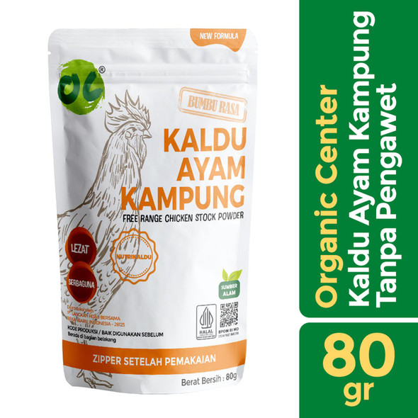 Organic Center Kaldu Ayam Kampung (Chicken Stock), 80gr