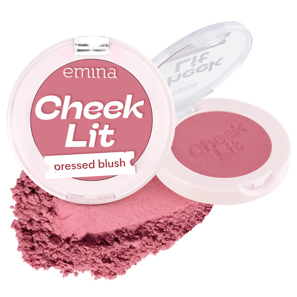 Emina Cheek Lit Pressed Blush 01 Violet Berry, 3.5g