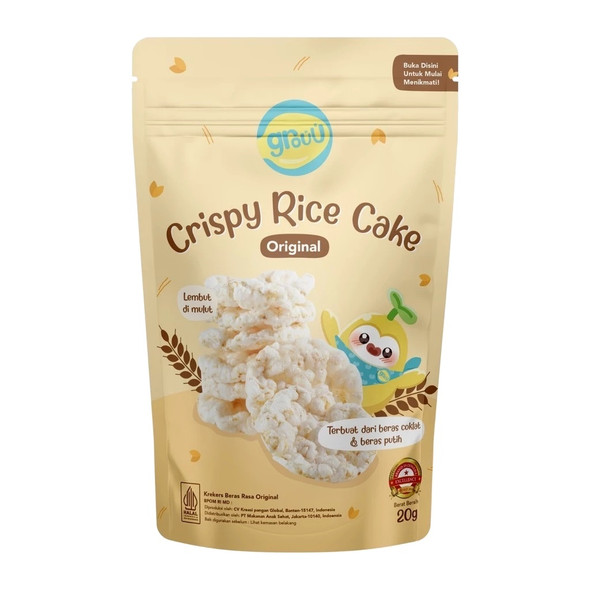 Grouu Crispy Rice Cake Original, 20gr